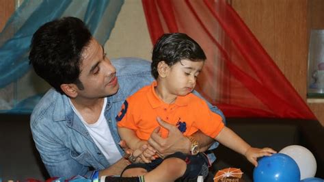 First Pictures Of Tusshar Kapoors Son Laksshyas First Birthday Are Out