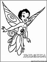Coloring Iridessa Disney Pages Fairy Fairies Sheet Fun Color Tinkerbell Characters Colouring Kids Comments sketch template