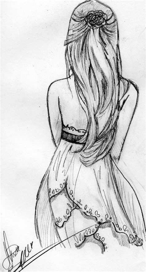 girl in the white dress by alexa rae my artwork desenhos aleatórios coisas aleatórias para