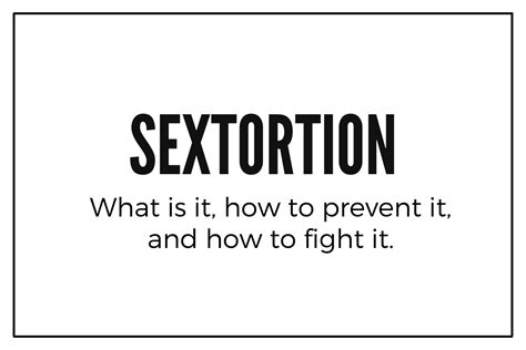 Sextortion What Is It How To Prevent And Fight It Incognitown