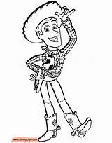 Woody Coloring Toy Story Pages Disneyclips Buzz Slinky Disney Funstuff sketch template
