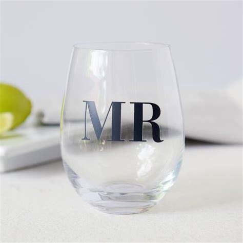 Style Me Pretty Mr Stemless Wine Glass Michaels