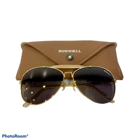 bushnell accessories bushnell vintage gold aviator sunglasses with