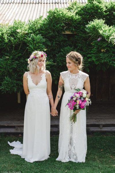beautiful lesbian wedding styles and dresses lesbian
