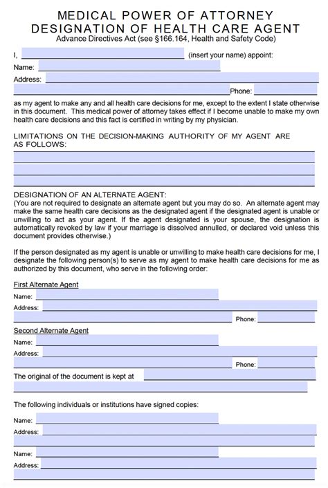 texas power  attorney forms  templates