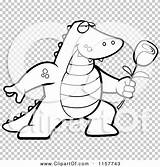 Presenting Alligator Romantic Rose His Outlined Coloring Clipart Vector Cartoon Thoman Cory sketch template