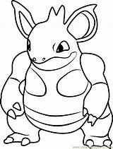 Pokemon Nidoqueen Pokémon Coloringpages101 Getdrawings sketch template