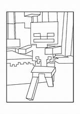 Coloring Pages Minecraft Skeleton Printable Kids Visit Color Boys Crafts Comments sketch template