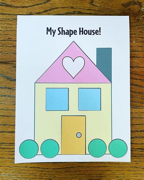house craft  preschoolers learn  shapes  hollydog blog