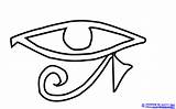 Eye Horus Coloring Designlooter Draw Anime 15kb 325px Step sketch template