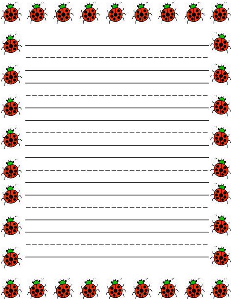 printable lined paper  border printable word searches
