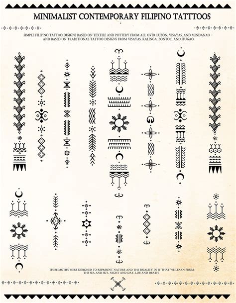 traditional filipino tattoo symbols design talk