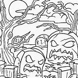 Halloween Graveyard Monstre Peur Alouine Tumba Haunted Dessins Viviente Archivioclerici Terrorificos Monstruos Dibujosonline Designlooter Fois Imprimé Categorias Dari Laguerche Vu sketch template