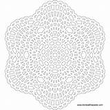 Mandala Crochet Coloring Pages Donteatthepaste sketch template
