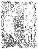 Coloring Christmas Pages Bible Christian Scripture Color Sheets Printable Candle Adult Print Etsy Drawing Religious Book Colouring Cornerstone Cards Digital sketch template