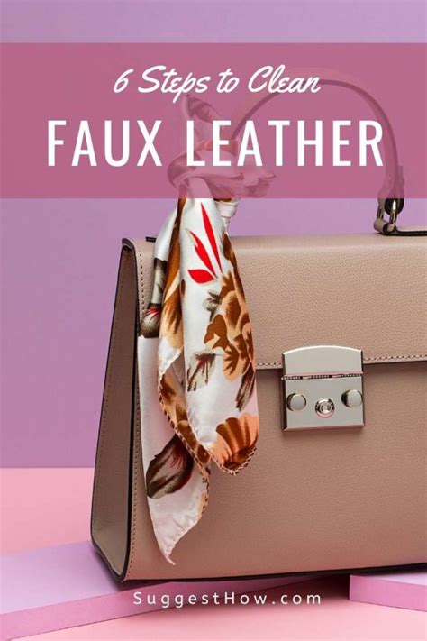 clean faux leather follow   simple steps