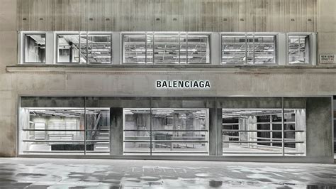 balenciagas  bond street flagship store emerges   raw epoch  luxury  london