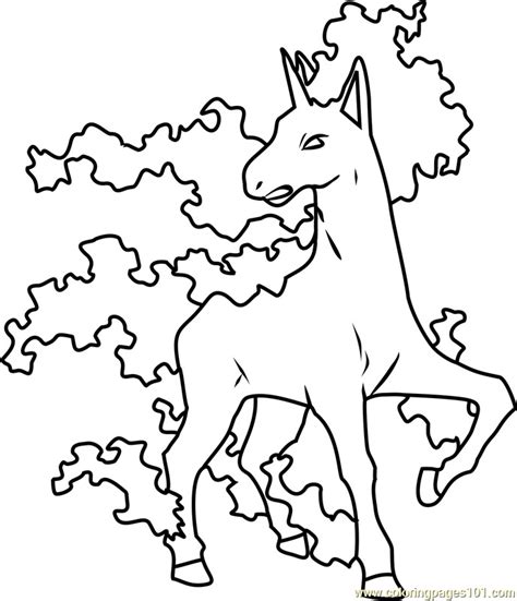 pokemon coloring pages ponyta  getdrawings