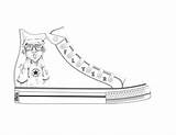 Coloring Pages Vans Shoes Template sketch template