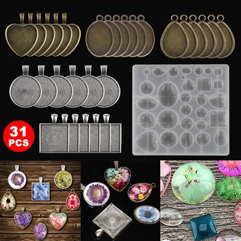 eeekit  pieces resin molds kits including  style  square