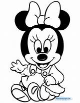 Coloring Baby Pages Disney Minnie Babies Goofy Cute Mouse Disneyclips Coloriage Printable Dessin Mickey Color Imprimer Print Book Enfant Drawing sketch template