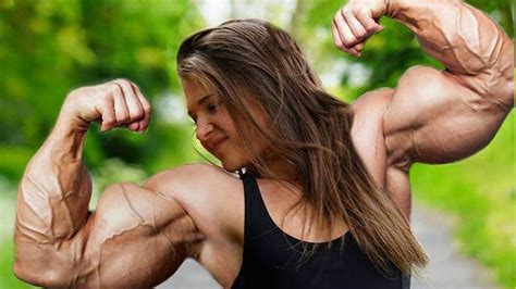 emily brand young muscle girl  huge biceps flexing  workout youtube