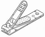 Drawing Clipper Colouring Nail Cutter Clippers Clipart Coloring Pages Line Sketch Getdrawings Template sketch template
