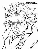 Beethoven Coloring Pages Music Piano Printable Lessons Books Allen Iverson Coloringcafe Clipart Elementary Education Class Teaching Activities Handel Mozart Worksheets sketch template