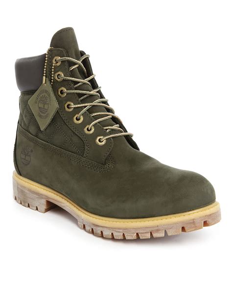 timberland   water resistant suede boots  green  men lyst