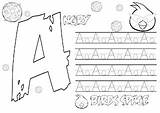 Birds Angry Trace Alphabet Space Coloring Tracing sketch template