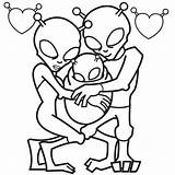 Aliens Attic Malvorlagen Ausmalbild 圖片 sketch template