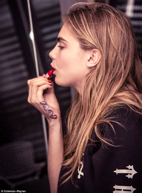 Cara Delevingne Has Her Initials Etched Onto Her Hand Just One Week