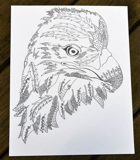 bald eagle adult coloring page mandala bald eagle eagle