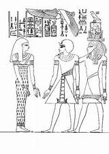Coloring Papyrus Egypt sketch template