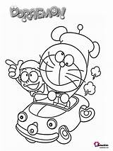 Doraemon Nobita sketch template