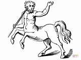 Centauro Centaur Zentaur Colorir Ausmalbild Desenhos Mitologia Mythologie Greca Grega Stampare Griechische sketch template