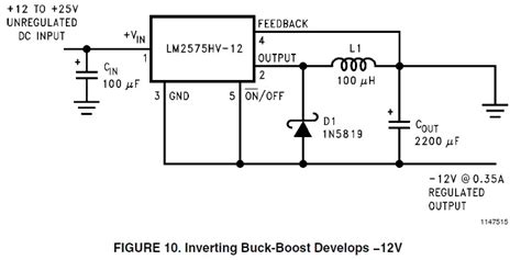 未来ガジェット研究所 Lm2575 Inverting Buck Boost Converter 負電壓產生電路