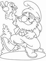 Gnome Coloring Garden Pages Gnomes Bird Drawings Printable Designlooter Dance Kids 55kb 795px sketch template