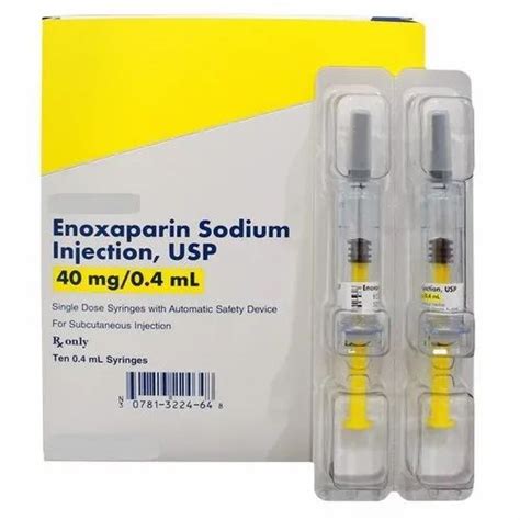 enoxaparin prefiled syringe  rs piece pharmaceutical injection  surat id