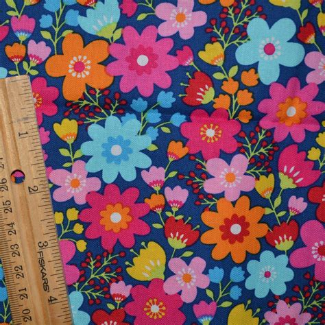 bright floral fabric bright flowers fabric timeless treasures