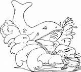 Coloring Jonah Whale Pages Printable Kids Killer Bible Drawing Story sketch template