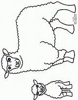 Coloring Sheep Baa Silhouette Lamb Baba sketch template