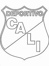 Coloring Pages Colombia Cali Deportivo Getcolorings Logo sketch template