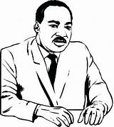 Coloring Luther Martin King Jr Pages Dr Printable Kids Drawing Print Clipart Silhouette Color Para Cartoon Children Easy Getcolorings Colorear sketch template