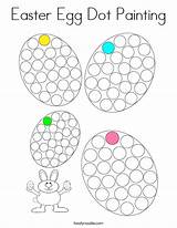 Coloring Dot Easter Egg Painting Built California Usa sketch template