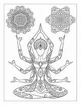 Mandala Mandalas Adults Namaste sketch template