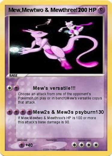 Pokémon Mew Mewtwo Mewthree 200 200 Mew S Versatile