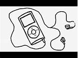 Ipod Drawing Draw Drawings sketch template