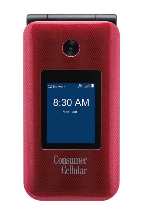 Consumer Cellular Link Ii Red 11 Down In 2022 Cellular Flip
