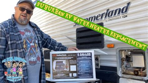 suburban rv water heater install model swd youtube